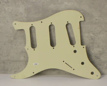 Load image into Gallery viewer, Aged 59 8 Hole Pickguard For Fender Strat Wide Bevel Light Age - Vintage Cream