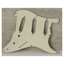 Load image into Gallery viewer, Aged 57 59 Pickguard For Fender Strat Wide Bevel 8 Holes Parchment White - AGP25