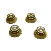 Load image into Gallery viewer, Aged Clone Gold Bonnet Bell Top Hat Knobs for 59 Les Paul (4)