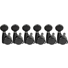 Load image into Gallery viewer, 6-in-line Locking Tuners 18:1 Strat Tele Guitars Metal Locking Cap - Black #05