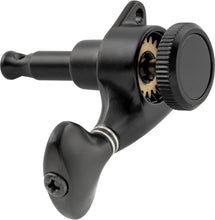 Load image into Gallery viewer, 6-in-line Locking Tuners 18:1 Strat Tele Stainless Locking Cap - Black #01