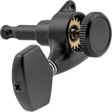 Load image into Gallery viewer, 3+3 Locking Tuners 18:1 Electric Acoustic Guitars Metal Locking Cap - Black #2