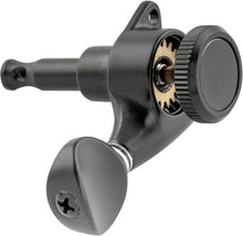 Load image into Gallery viewer, 6-in-line Locking Tuners 18:1 Strat Tele Guitars Metal Locking Cap - Black #05