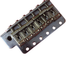Load image into Gallery viewer, Aged Chrome Steel Block Tremolo Bridge for USA Stratocaster w/ Pat Pend Saddles #2