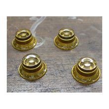 Load image into Gallery viewer, Aged Clone Gold Bonnet Bell Top Hat Knobs for 59 Les Paul (4)