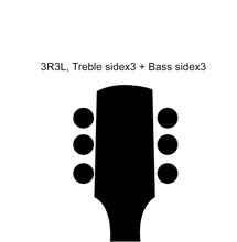 Load image into Gallery viewer, 3+3 Locking Tuners 18:1 Electric Acoustic Guitars Metal Locking Cap - Gold #3