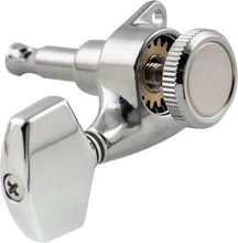 Load image into Gallery viewer, 3+3 Locking Tuners 18:1 Electric Acoustic Guitars Metal Locking Cap - Chrome #2