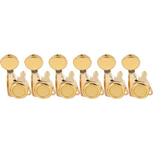 Load image into Gallery viewer, 6-in-line Locking Tuners 18:1 Strat Tele Guitars Metal Locking Cap - Gold #05