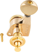 Load image into Gallery viewer, 6-in-line Locking Tuners 18:1 Strat Tele Guitars Metal Locking Cap - Gold #05