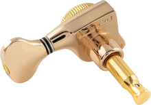 Load image into Gallery viewer, 6-in-line Locking Tuners 18:1 Strat Tele Stainless Locking Cap - Gold #01