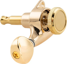 Load image into Gallery viewer, 6-in-line Locking Tuners 18:1 Strat Tele Guitars Metal Locking Cap - Gold #05