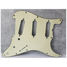 Load image into Gallery viewer, Aged 68 69 Pickguard For USA Strat Cream with Pearloid Back AGP14
