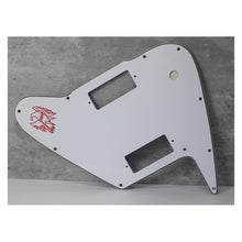 Load image into Gallery viewer, Pickguard For Gibson Non Reverse Firebird Toggle Switch Screen Logo - White V1