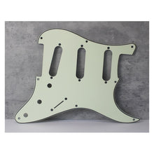Load image into Gallery viewer, 59, 57 Pickguard For Fender Strat Wide Bevel 8 Holes Version 2 - Mint Ivory