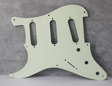 Load image into Gallery viewer, 59, 57 Pickguard For Fender Strat Wide Bevel 8 Holes Version 2 - Mint Ivory