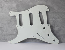 Load image into Gallery viewer, 59, 57 Pickguard For Fender Strat Wide Bevel 8 Holes Version 2 - Parchment