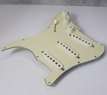 Load image into Gallery viewer, The Revival Pickups Voodoo Strat Grey Bottom Aged Pickguard Assembly RPS6 Jimi Hendrix - AB12