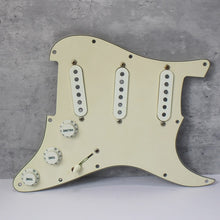 Load image into Gallery viewer, The Revival Pickups Voodoo Strat Grey Bottom Aged Pickguard Assembly RPS6 Jimi Hendrix - AB13