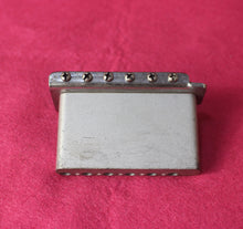 Load image into Gallery viewer, Aged Chrome Steel Block Tremolo Bridge for USA Stratocaster w/ Pat Pend Saddles #4