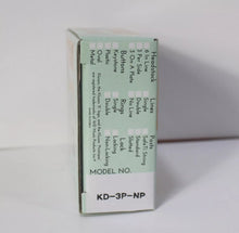 Load image into Gallery viewer, KLUSON 3 On Plate Single Line Tuners For Les Paul Jnr W/ Plastic Buttons Nickel