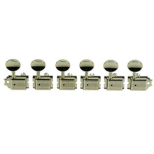 Load image into Gallery viewer, Kluson Vintage 6 in line Tuners for Fender Strat Tele Double Line Nickel - KD-6B-NMDR