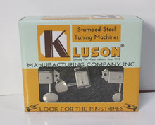 Load image into Gallery viewer, Kluson Vintage 6 in line Tuners for Fender Strat Tele Single Line Nickel KD-6B-NM