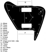Load image into Gallery viewer, Pickguard For Gibson Non Reverse Firebird Slide Switch Screen Logo - Ivory V1
