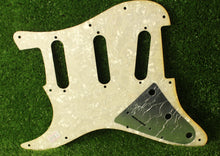 Load image into Gallery viewer, Aged 68 69 Voodoo Reverse Bridge Pickguard Pearloid Back For Hendrix Strat AGP18