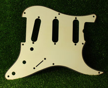 Load image into Gallery viewer, Aged 57 59 Pickguard For Fender Strat Wide Bevel Parchment - AGP24