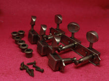 Load image into Gallery viewer, Aged Kluson Double LineTuners For Gibson Epiphone Guitars 3 on Plate Nickel