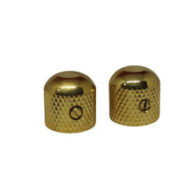 Load image into Gallery viewer, Dome Knobs (2) For Telecaster Guitar/Bass - Gold New Japan
