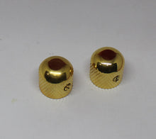 Load image into Gallery viewer, Dome Knobs (2) For Telecaster Guitar/Bass - Gold New Japan