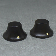 Load image into Gallery viewer, Wooden Bell Knobs Metric Size (2) - Bubinga w/ Cream Indicator