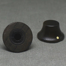 Load image into Gallery viewer, Wooden Bell Knobs Metric Size (2) - Bubinga w/ Cream Indicator