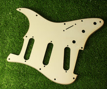 Load image into Gallery viewer, Aged 68 69 Voodoo Reverse Bridge Pickguard Pearloid Back For Hendrix Strat AGP16