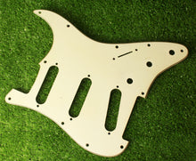 Load image into Gallery viewer, Aged 68 69 Voodoo Reverse Bridge Pickguard Pearloid Back For Hendrix Strat AGP21