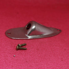 Load image into Gallery viewer, Aged Chrome Jack Plate For Stratocaster with Screws