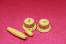 Load image into Gallery viewer, 1962 63 64 Fender Stratocaster Tone Knobs Set Vintage Clone Parts