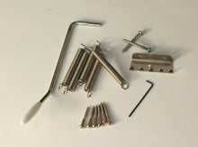 Load image into Gallery viewer, Vintage Chrome Steel Block Tremolo Bridge for USA Fender Stratocaster