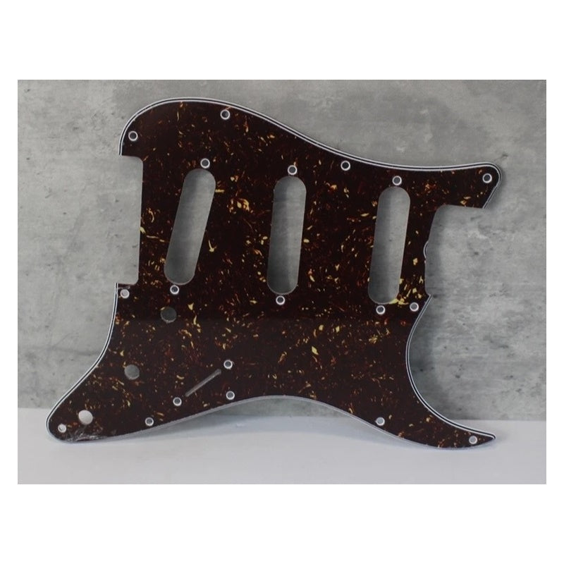59 - 62 Strat Pickguard For Mex USA Fender - Brown Tortoise Shell Celluloid Top