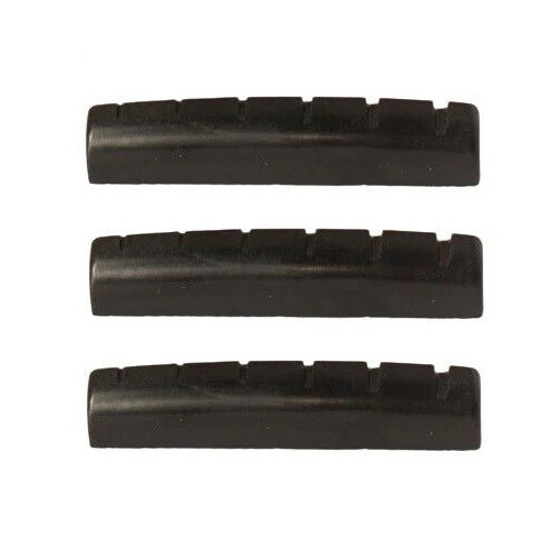 Guitar Nut Urea Resin 43mm x 5mm Black 3 Pcs