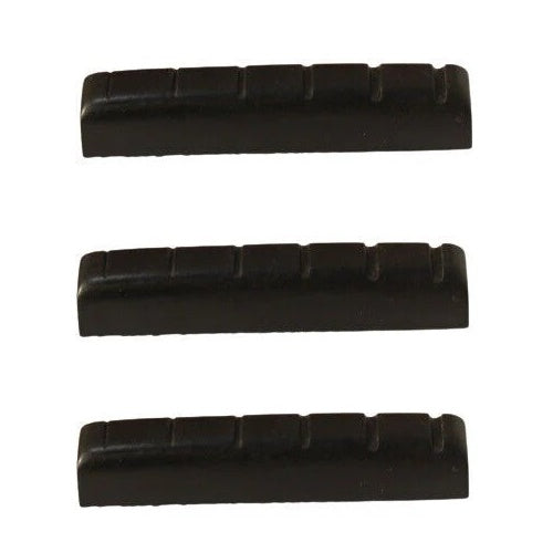 Guitar Nut Urea Resin 43mm x 6mm Black  3 Pcs