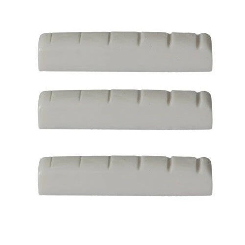 Guitar Nut Urea Resin 43mm x 6mm White 3 Pcs