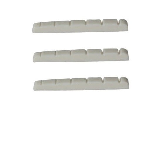 Guitar Nut Urea Resin For Strat Tele 43mm x 3.5mm White 3 Pcs
