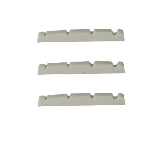 Guitar Nut Urea Resin For Precision P Bass 42mm x 3.5mm White 3 Pcs
