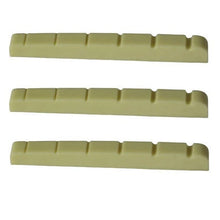Load image into Gallery viewer, Guitar Nut Plastic Graphite Compound For Strat Tele  42mm x 3.5mm Ivory 3 Pcs
