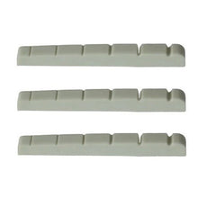 Load image into Gallery viewer, Guitar Nut Plastic Graphite Compound For Strat Tele  43mm x 3.5mm White 3 Pcs
