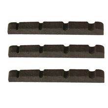 Load image into Gallery viewer, Bass Guitar Nut Plastic Graphite Compound For Jazz Bass 38mm x 3.5mm Black 3 Pcs
