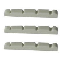 Load image into Gallery viewer, Bass Guitar Nut Plastic Graphite Compound For Jazz Bass 38mm x 3.5mm White 3 Pcs
