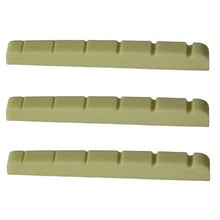 Load image into Gallery viewer, Guitar Nut Plastic Graphite Compound For Strat Tele  43mm x 3.5mm Ivory 3 Pcs
